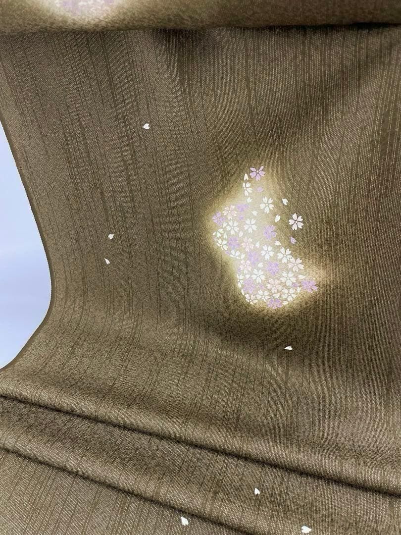 小紋 絣ぼかし 桜 金彩 正絹 反物 T8299 - メルカリ