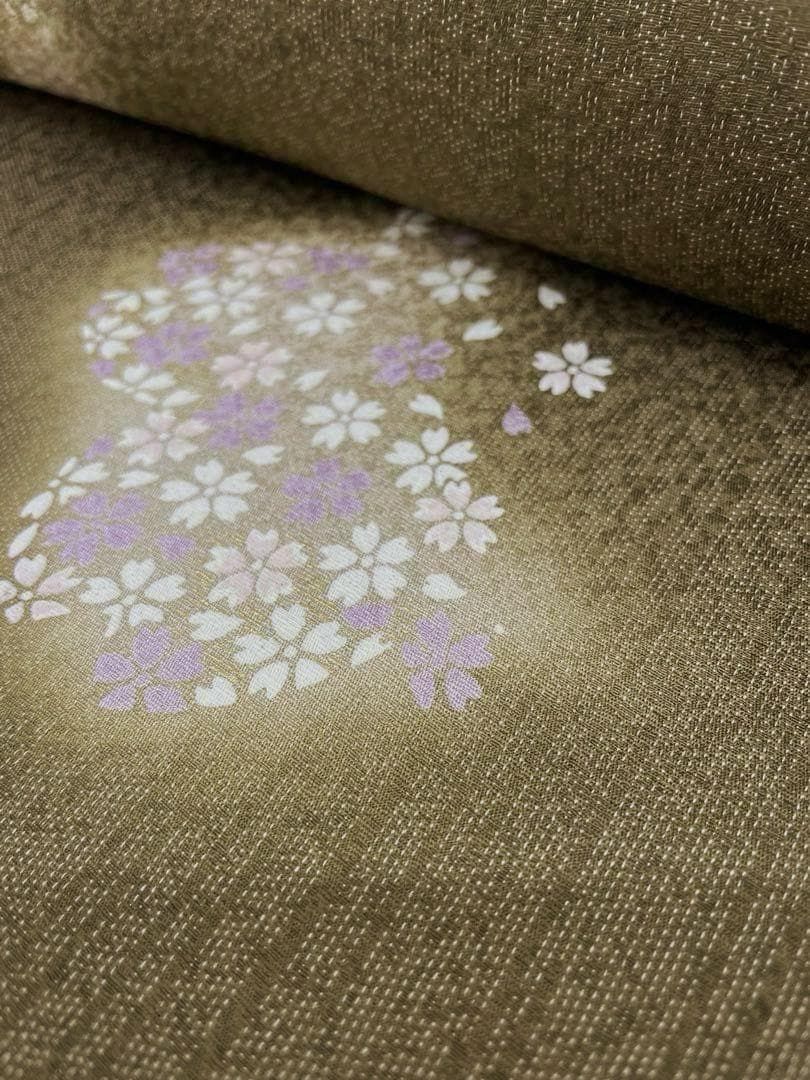小紋 絣ぼかし 桜 金彩 正絹 反物 T8299 - メルカリ