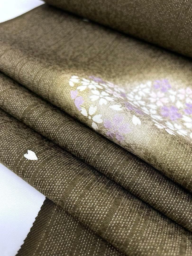 小紋 絣ぼかし 桜 金彩 正絹 反物 T8299 - メルカリ