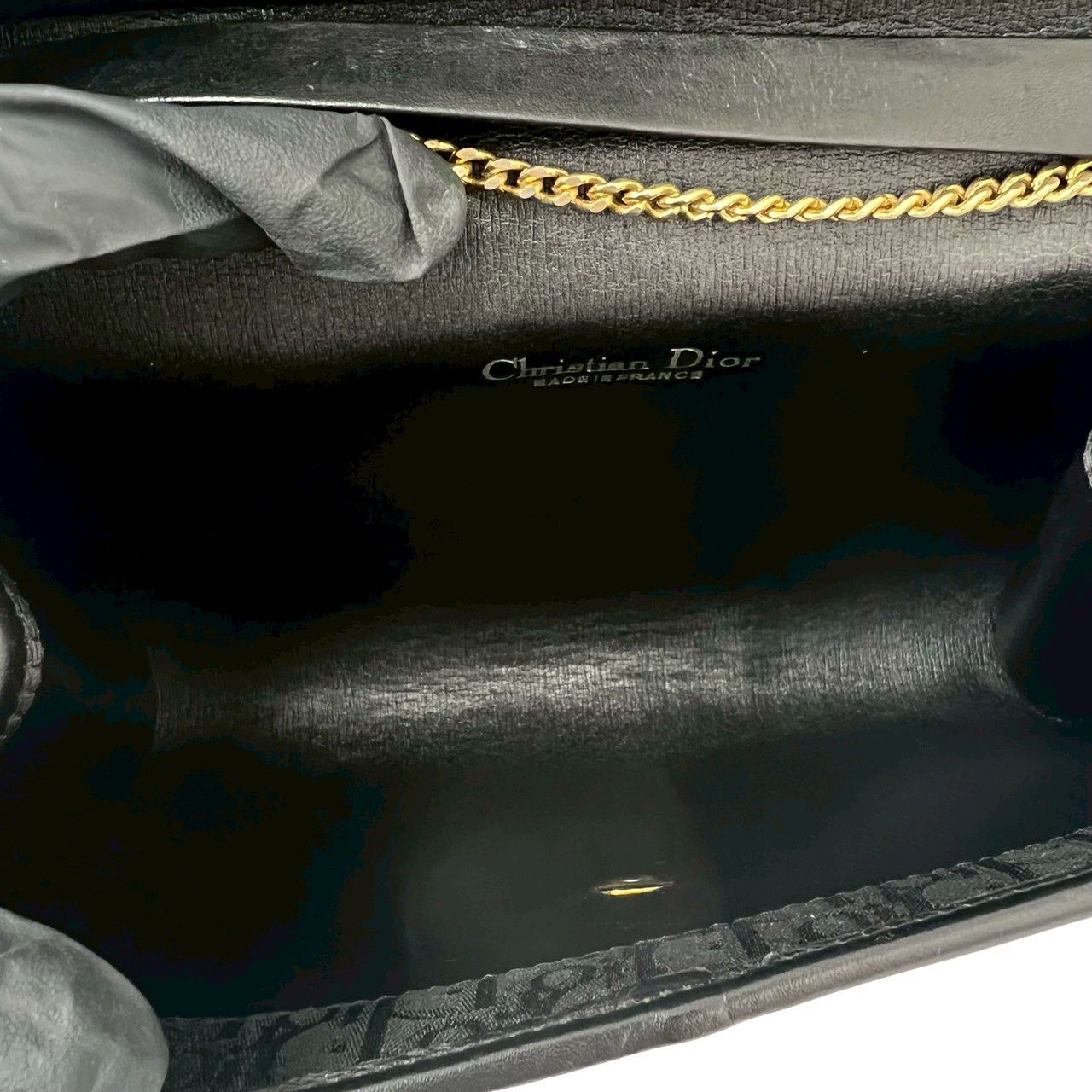 極 美品 Christian Dior ディオール トロッター 柄 ロゴ 金具
