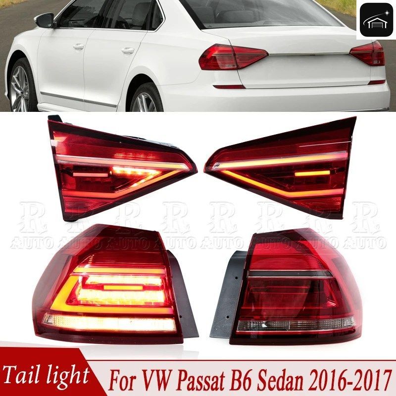VW パサート B6 セダン 2016-2018 車用テールライトアセンブリ テールランプ リアブレーキライト ウインカー バックランプ フォグランプ