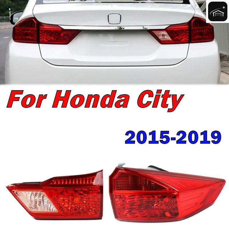 ホンダ シティ 2015 - 19 テールライト ブレーキライトアセンブリ リアランプ 警告バンパー フォグランプ