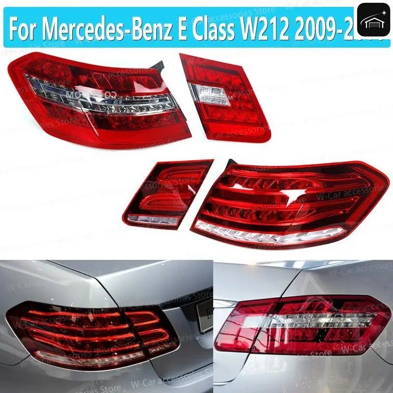 メルセデス・ベンツ Eクラス W212 2009-2016 セダン用テールライト LED警告ブレーキシグナルランプ カーライトアセンブリ