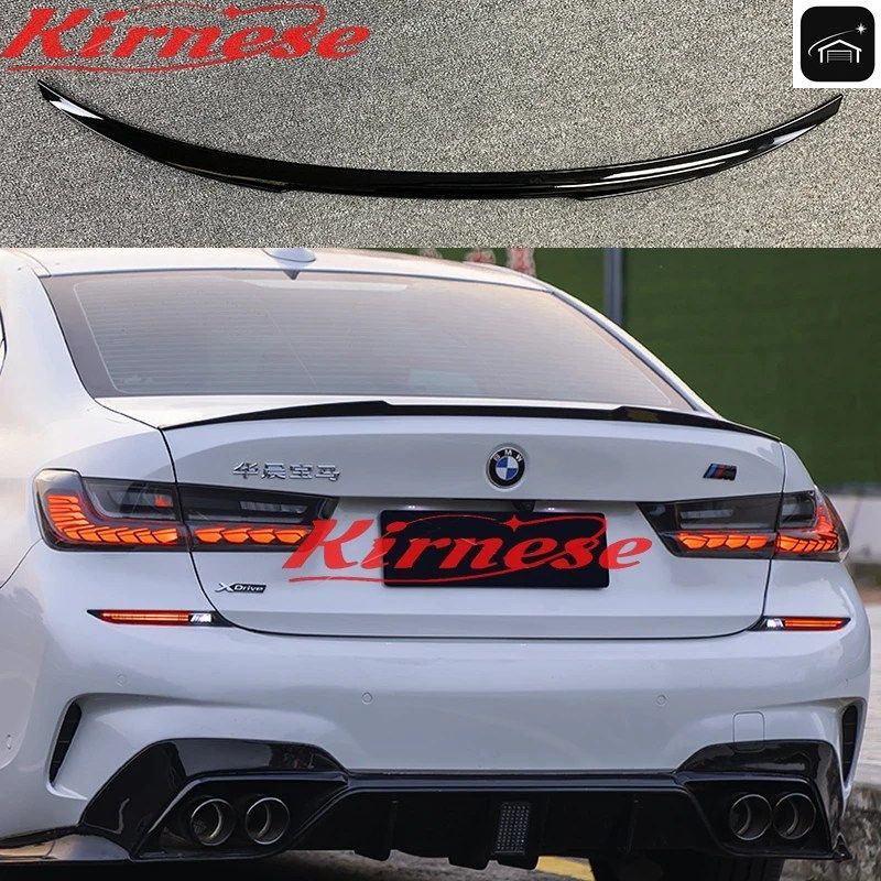 BMW 3シリーズ M3 320I 330I 335I 340I 2019 2020年式 G20 G28 M3 カーボンファイバー製エクステリアリアスポイラーテールトランクブーツウ