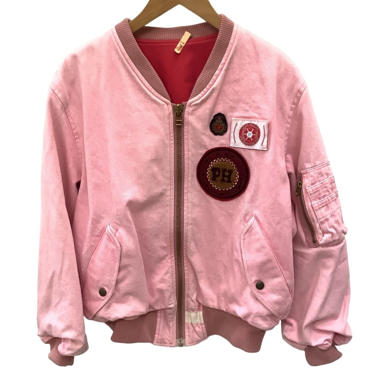 ♪♪PINK HOUSE ピンクハウス レディース 激レア ブルゾン ワッペン vintage ピンク