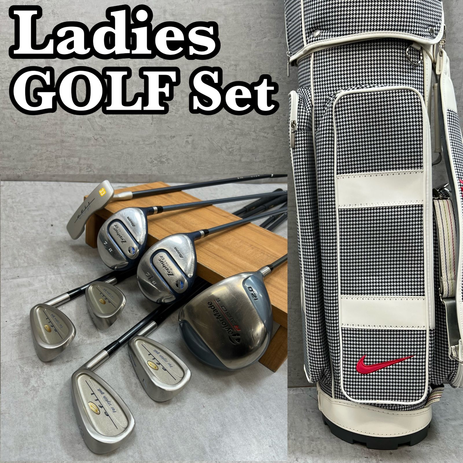 テーラーメイド ミズノ レディースゴルフ クラブセット 8本 右利き カーボン L TaylorMade MIZUNO