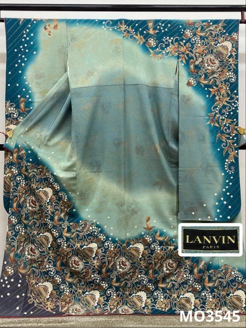 ブランド振袖 LANVIN 金彩 身丈168cm MO3545