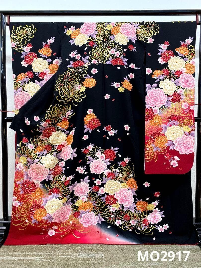 振袖 豪華 金彩 牡丹 身丈 168cm 撥水加工済 MO2917