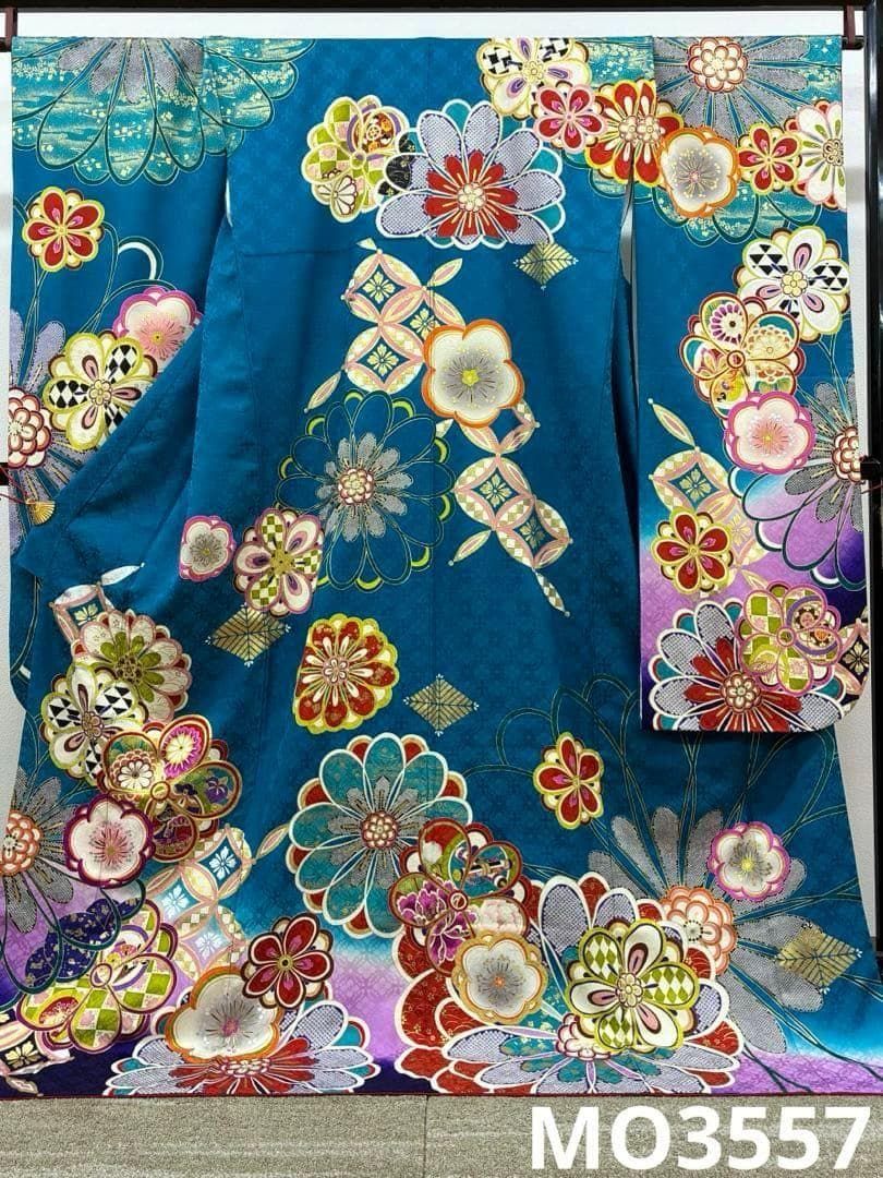振袖 金駒 金銀彩 身丈177cm 撥水加工済 トールサイズ MO3557