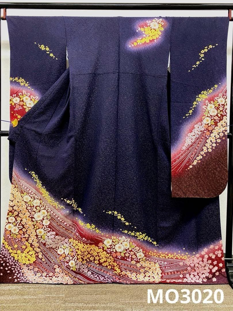 振袖 豪華 辻ヶ花 金通し 絞り 身丈167cm 撥水加工済 MO3020