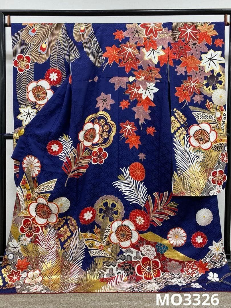 振袖 金駒 金彩 身丈176cm 撥水加工済 トールサイズ MO3326