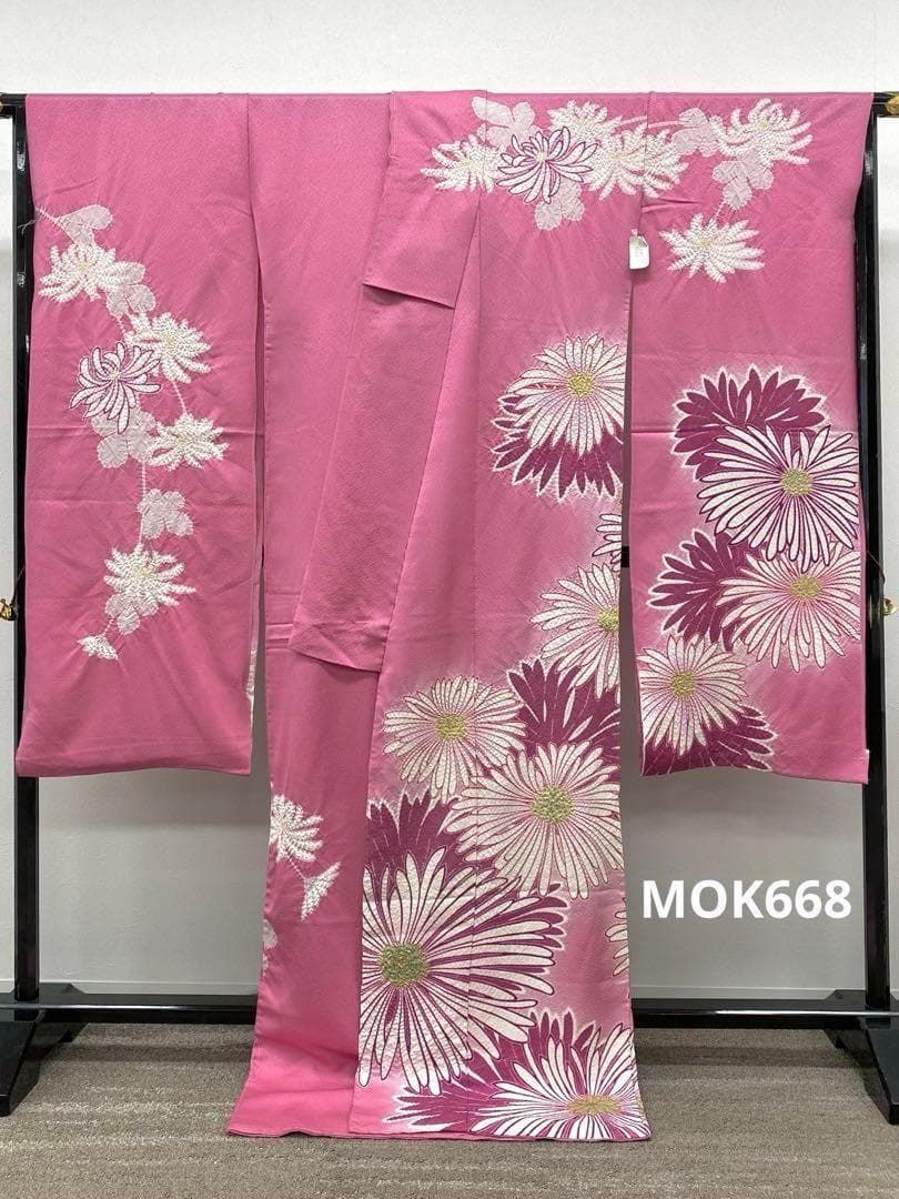 振袖 滝泰 ふりおぼろ 仮絵羽 おぼろ染 正絹 未仕立て品 MOK668 22,200円