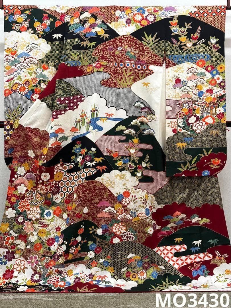 振袖 金駒 金彩 紋意匠 身丈170cm 撥水加工済 MO3430 - メルカリ