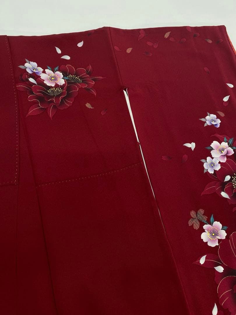振袖 金彩 銀彩 牡丹 桜 身丈174cm MO3814