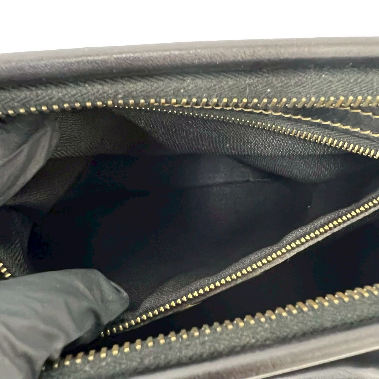 極 美品 FENDI フェンディ ヴィンテージ ペカン ストライプ 柄 レザー