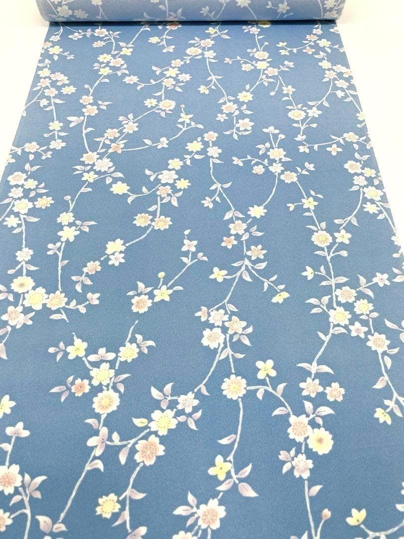 小紋 桜 全体柄 京友禅 正絹 反物 T8385 - メルカリ