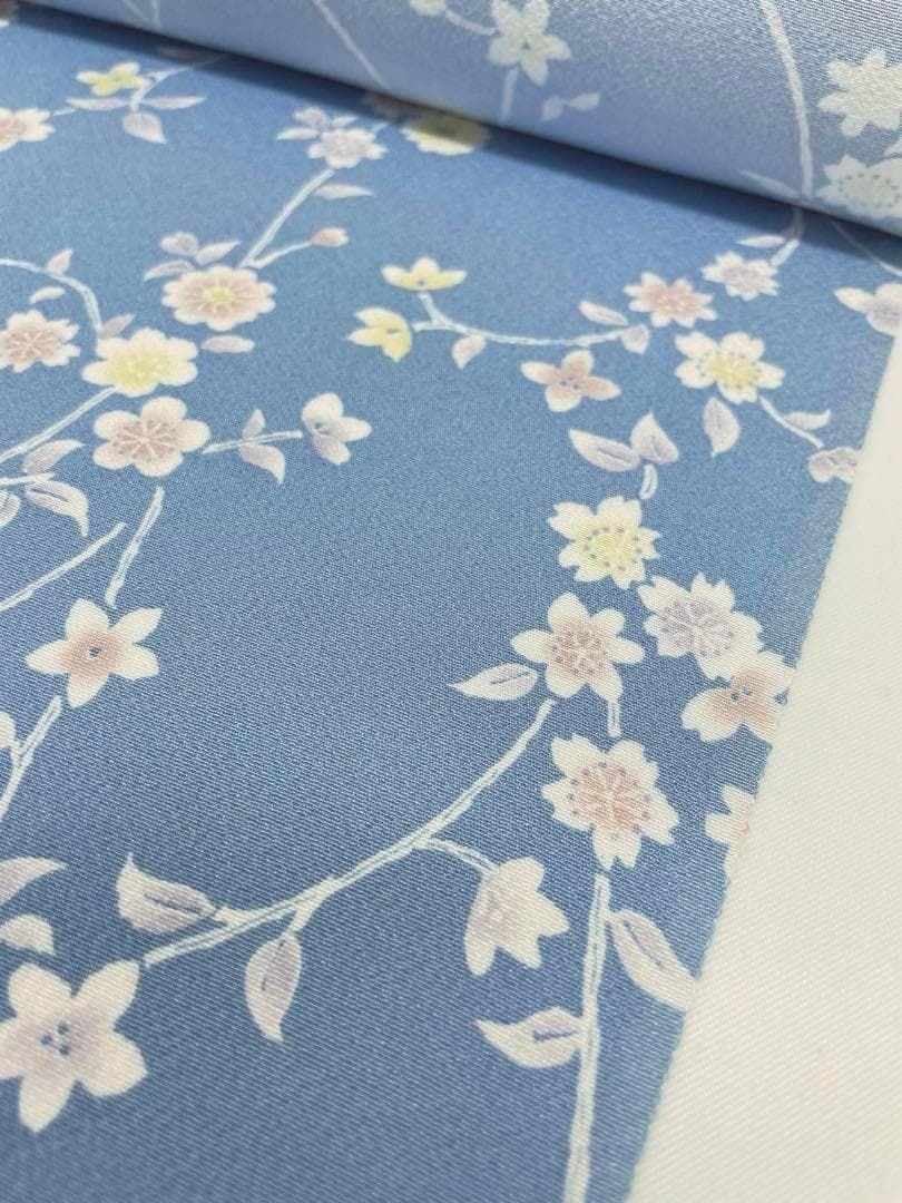 小紋 桜 全体柄 京友禅 正絹 反物 T8385 - メルカリ