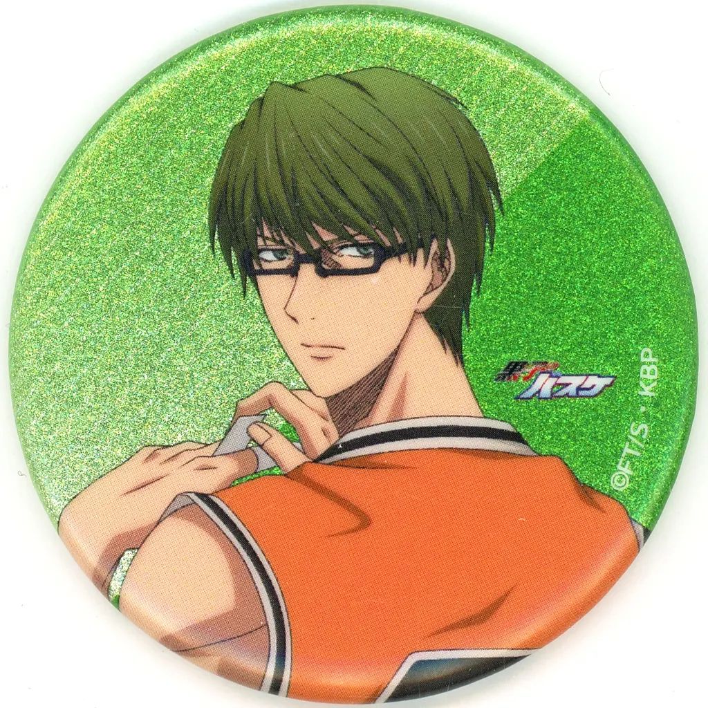 [Used] Badge Pins Midorima Shintaro (upper body) “Kuroko's Basketball POP UP SHOP in Marui drawing fighting back ver. Trading Glitter Badges”