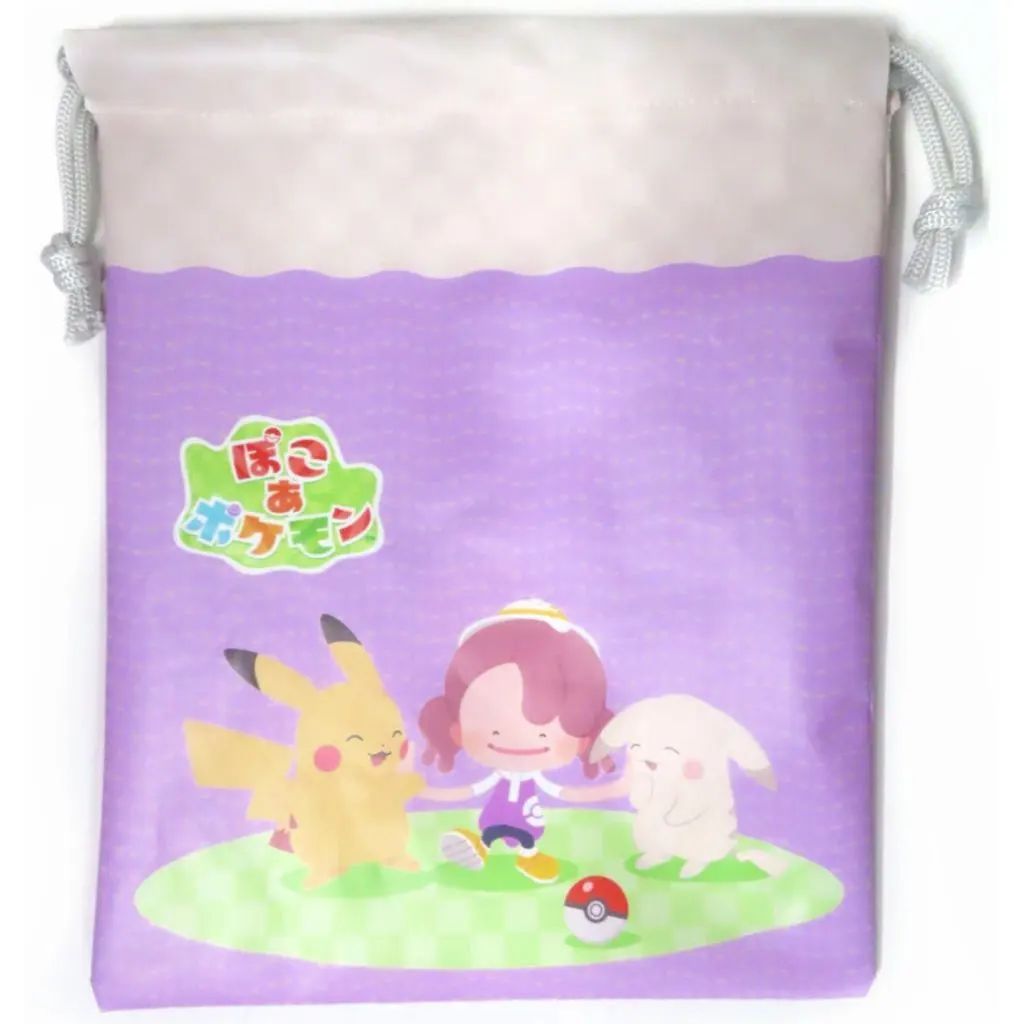 中古】バッグ ピカチュウ(うすいろ)＆メタモン＆ピカチュウ お風呂巾着