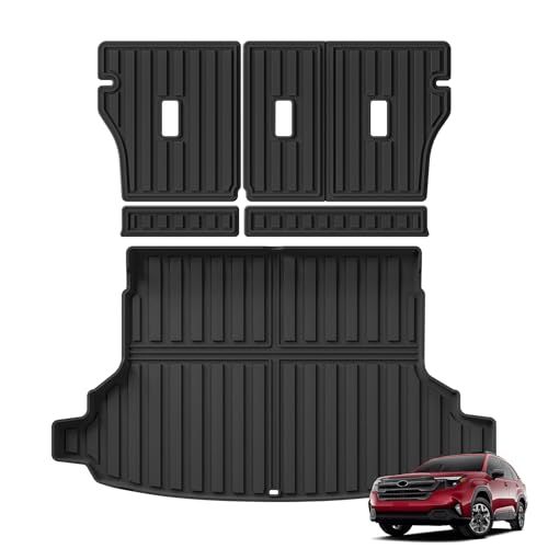 新型 スバル フォレスター SL系 専用 3D背もたれカバー&ラゲッジマット トランクマット FORESTE SL5 2025年4月? 立体カーマット フォレスターSL ラゲッジトレイ カスタムパーツ TPE素材 取付簡単 滑り防止 耐汚れ 保護パーツ アas