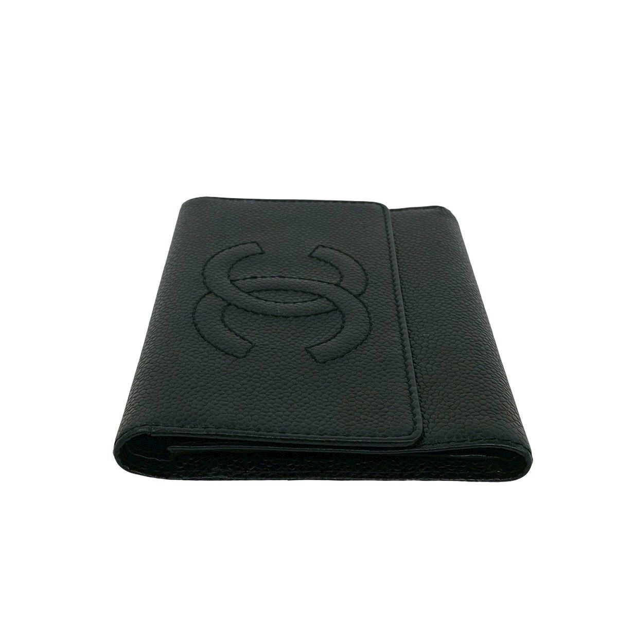 極 美品 箱付き カード シール有 CHANEL シャネル ココマーク キャビア