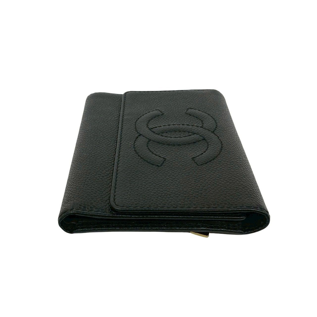 極 美品 箱付き カード シール有 CHANEL シャネル ココマーク キャビア