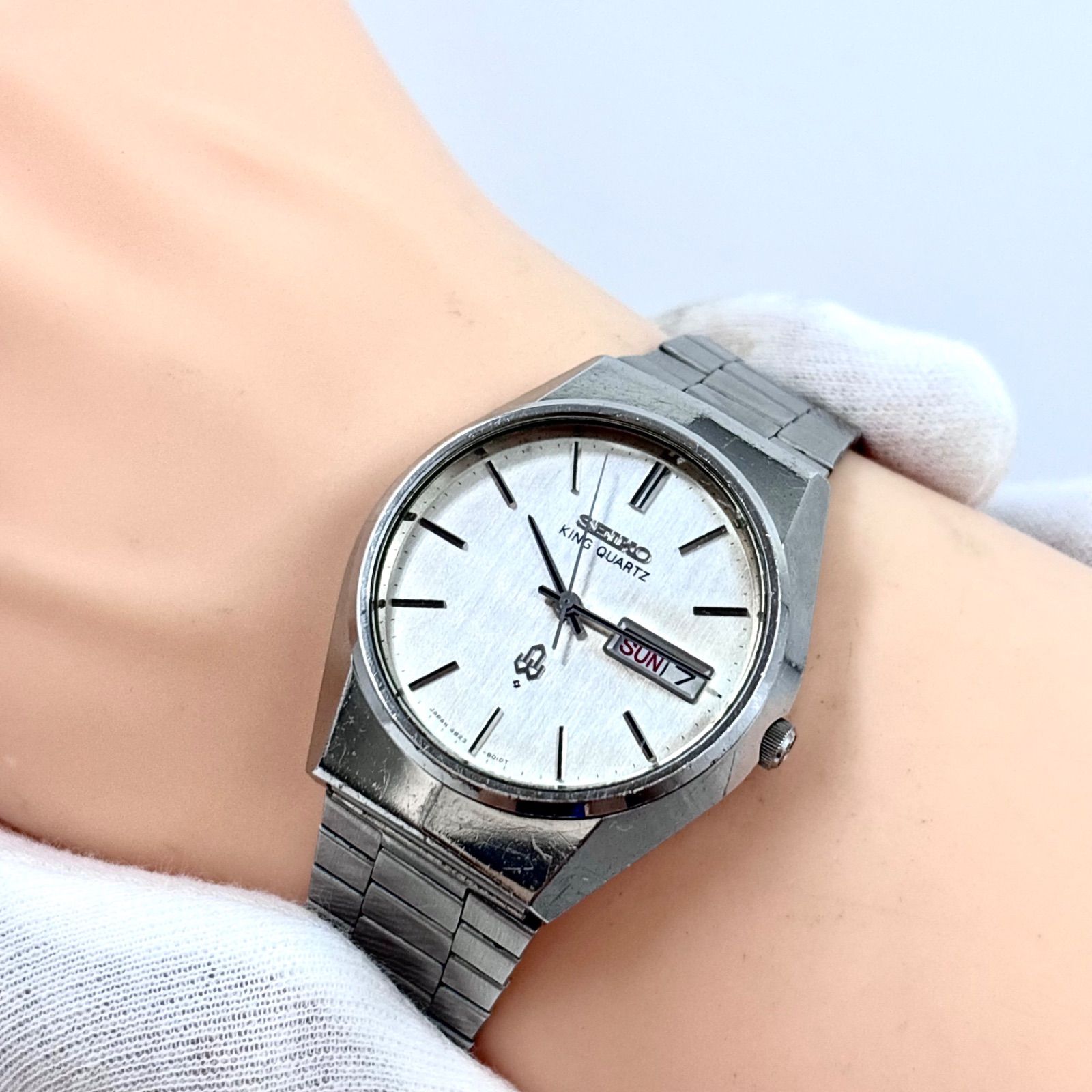稼働】SEIKO/セイコー KING QUARTZ/キングクォーツ 腕時計 変わり文字