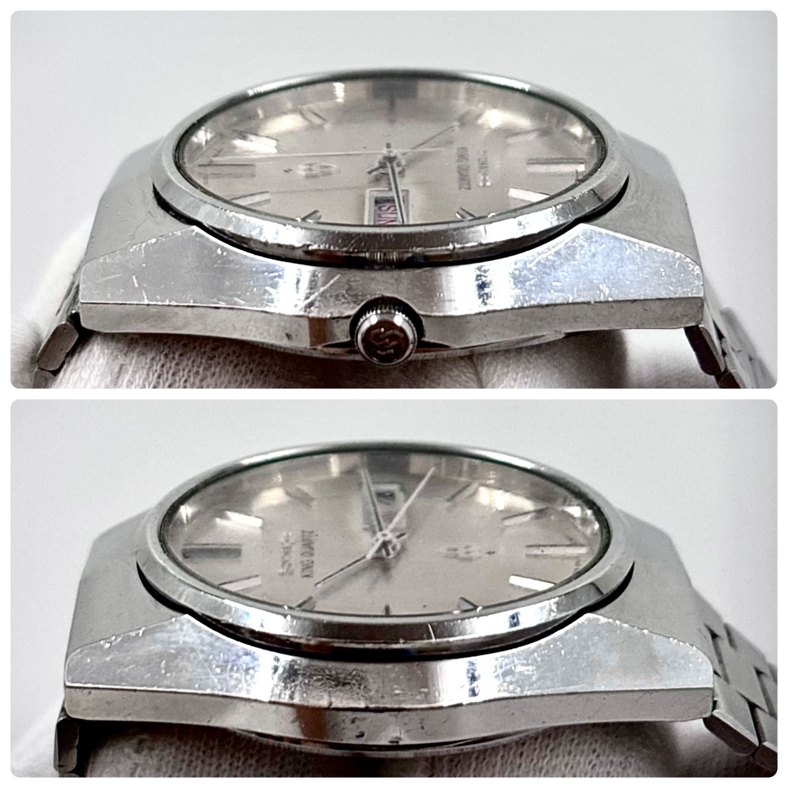 稼働】SEIKO/セイコー KING QUARTZ/キングクォーツ 腕時計 変わり文字