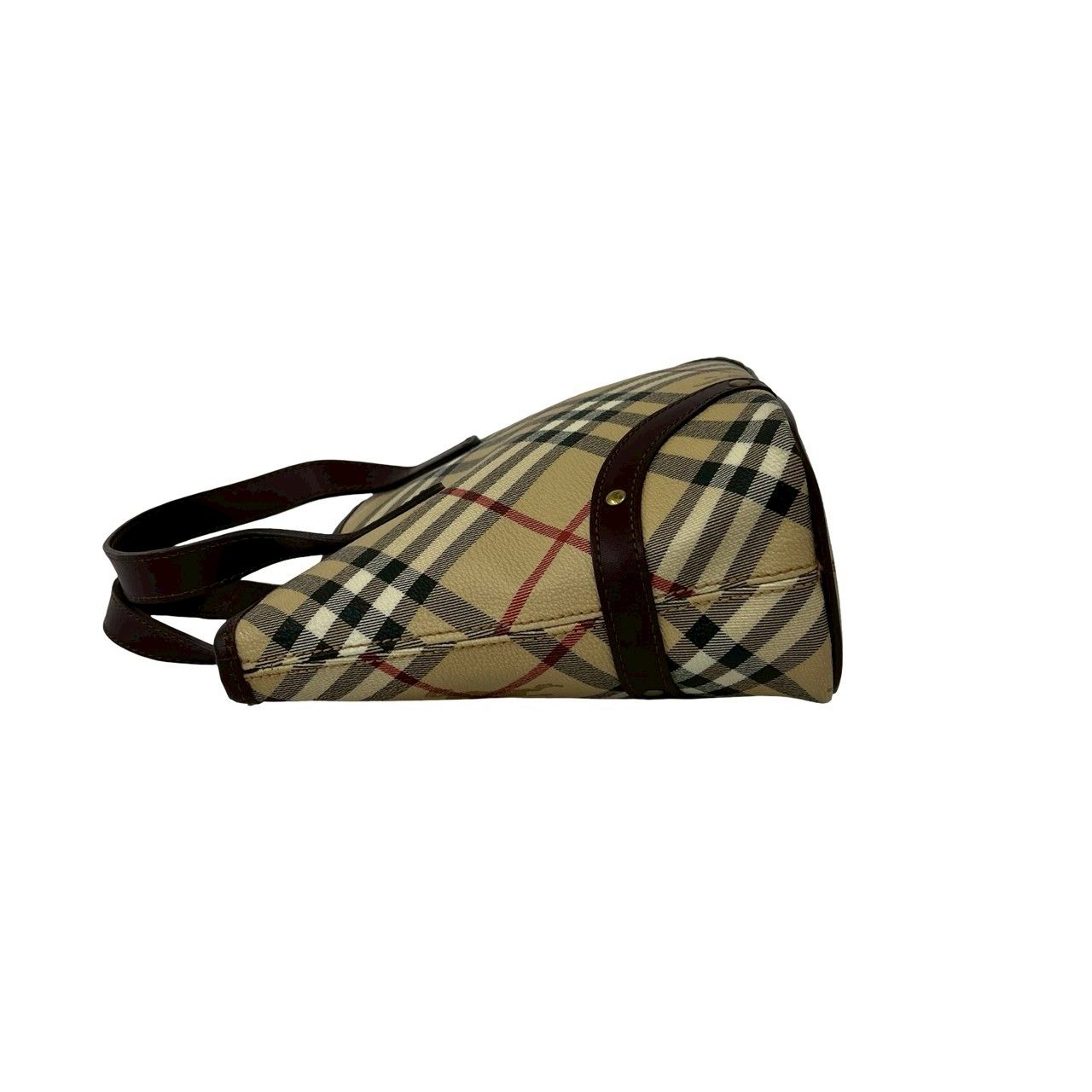 極 美品 BURBERRY バーバリー ノバチェック シャドーホース 柄 レザー