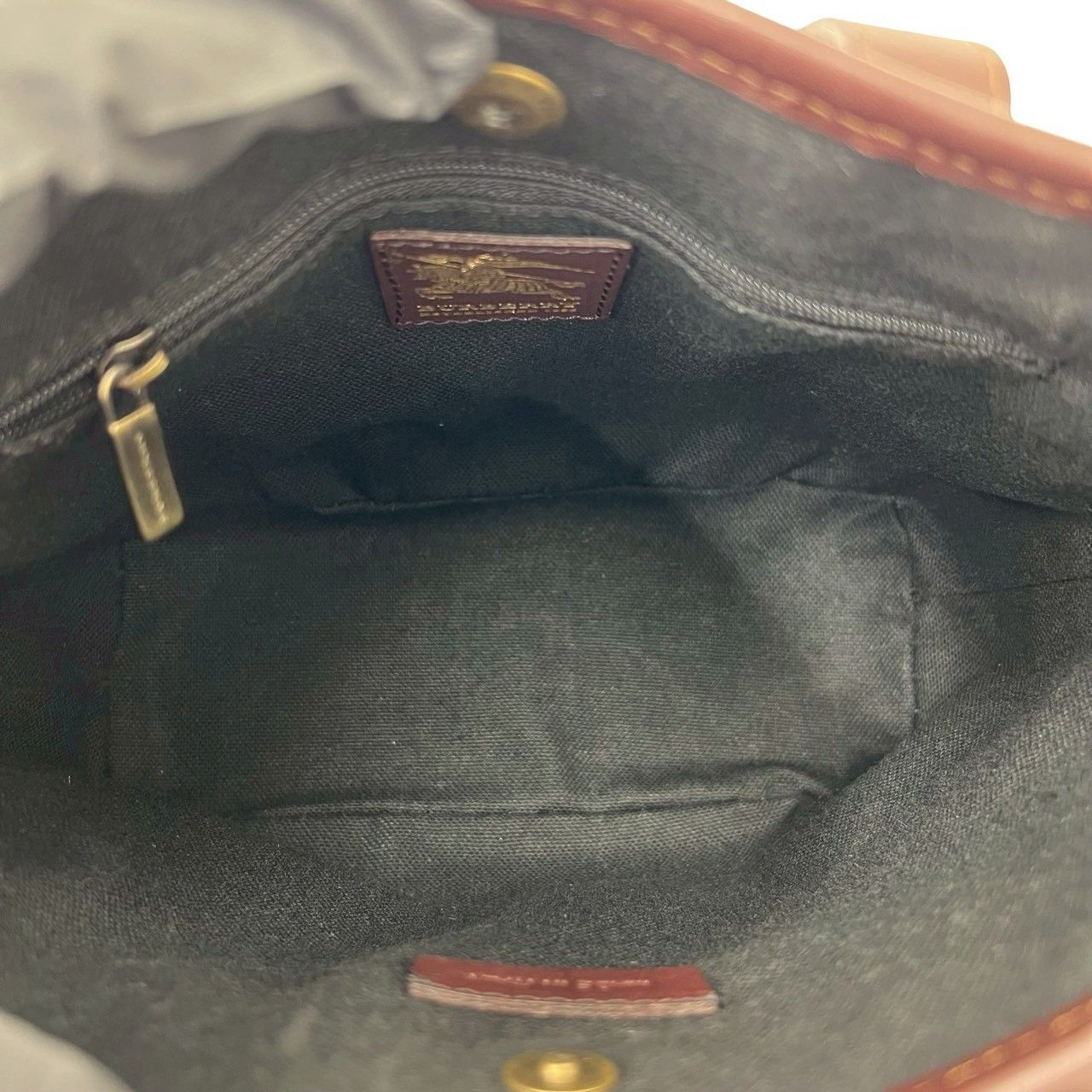 極 美品 BURBERRY バーバリー ノバチェック シャドーホース 柄 レザー