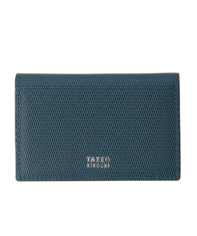 [ タケオキクチ ] 名刺入れ 【ソフト&ナチュラル】ミニメッシュ レザー 名刺入れ 07001522 メンズ ピーコックブルー(524) 00 [ピーコックブルー(524)] [00] 8,264円