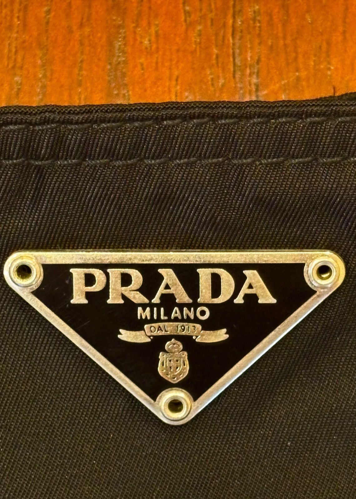 美品/定番】PRADA プラダ ナイロン ショルダーバッグ 黒 三角ロゴ