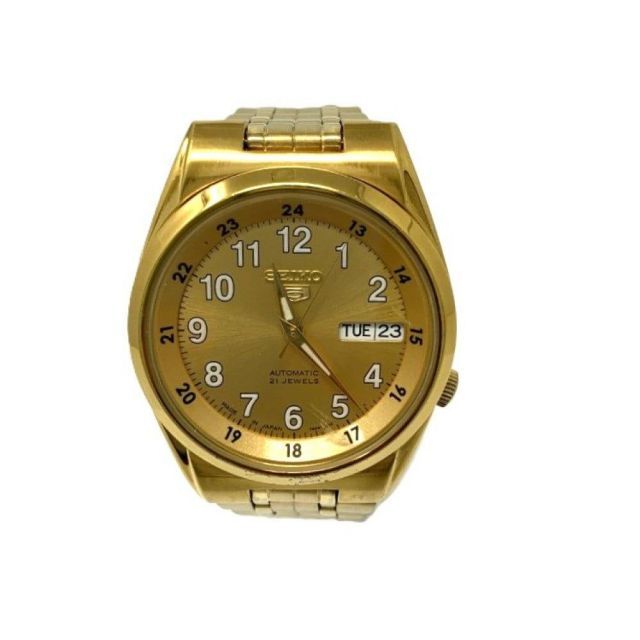 SEIKO(セイコー) セイコー5 デイデイト 自動巻腕時計 ゴールド 裏