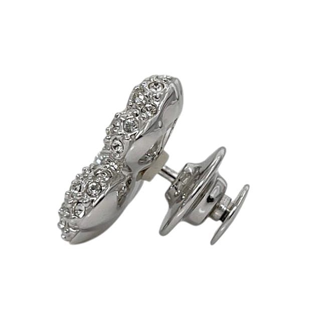 専用です。☆SWAROVSKI☆きらきらクリア　ロングブローチ/シルバー スワロフスキー ブローチ シルバー 銀色 876017 美品 クローバー
