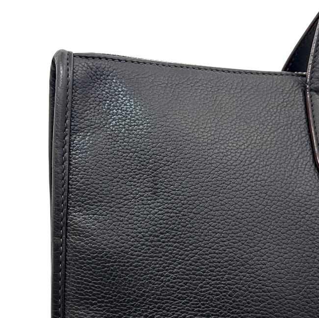ロエベ ブリーフケース ブラック 黒 アナグラム 美品 レザー 中古