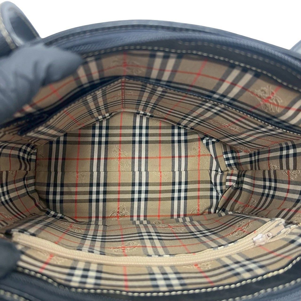 極 美品 希少品 BURBERRYS バーバリーズ ロゴ 金具 ノバチェック