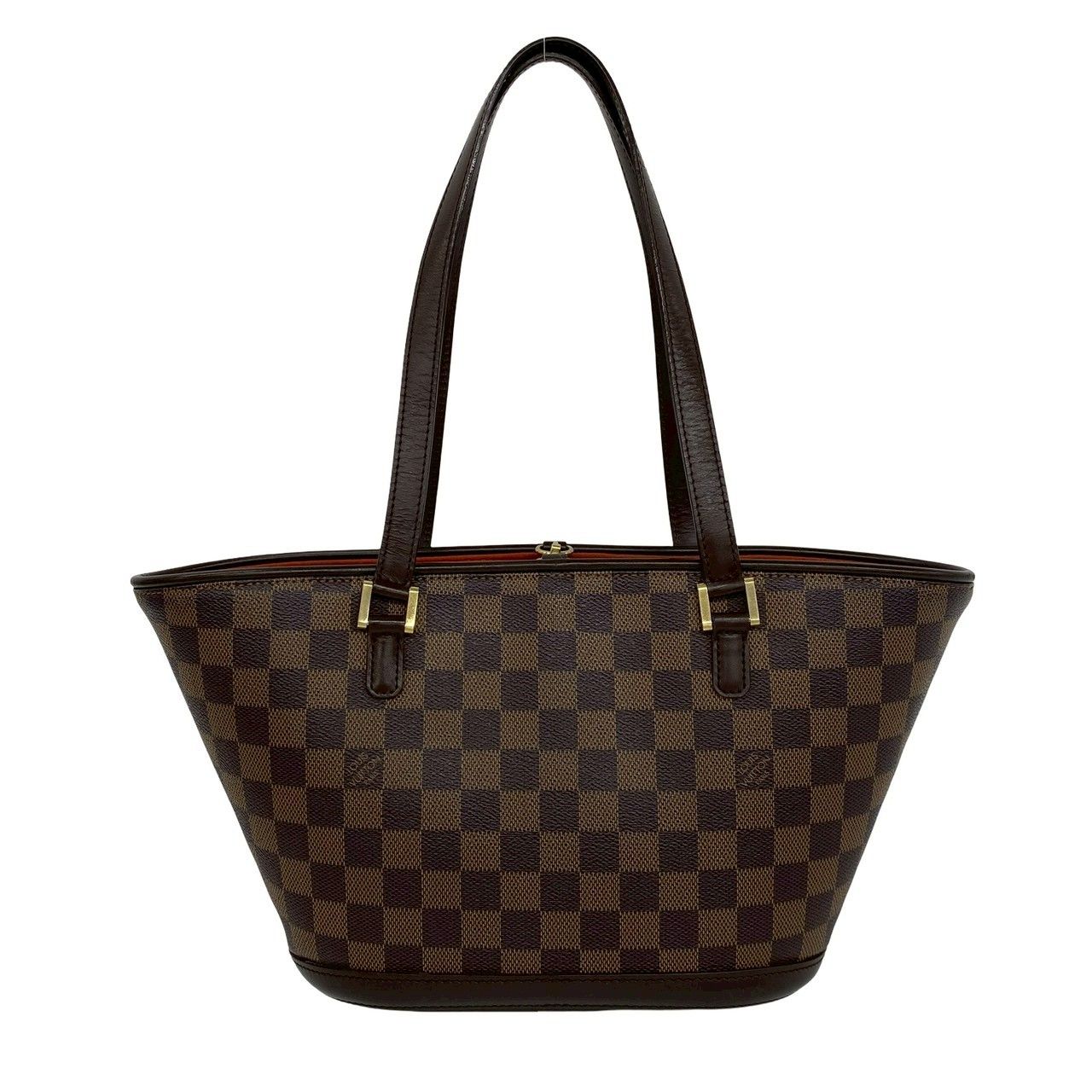 【S2S2】Louis Vuitton ダミエ トートバッグ マノスクＰＭ 極 美品 希少品 LOUIS VUITTON ルイヴィトン マノスク PM ダミエ 柄