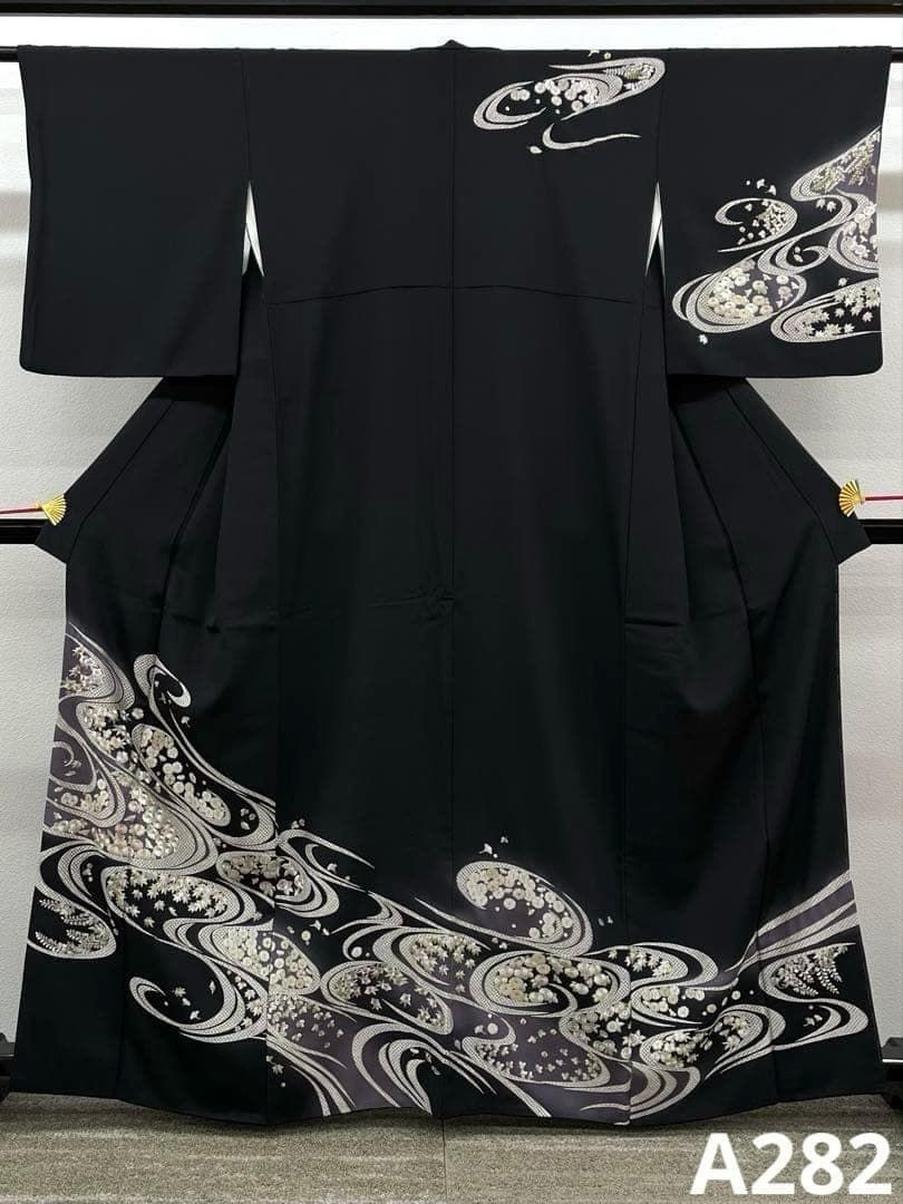 蘇州刺繍 訪問着 正絹 ガード加工済 A282