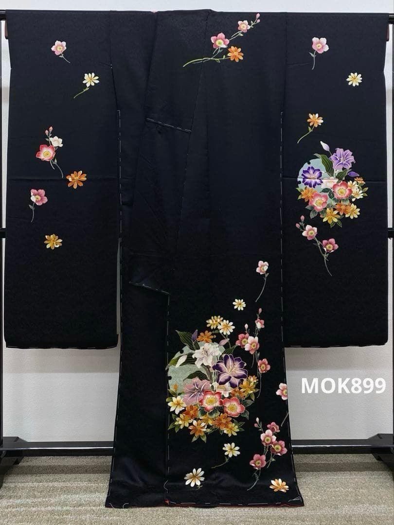 振袖 仮絵羽 舞台衣装 正絹 未仕立て品 八掛付き MOK899