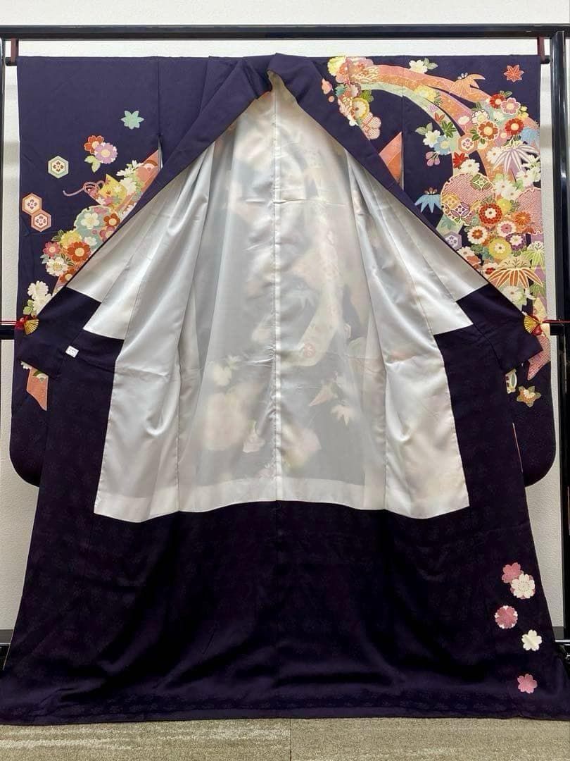 振袖 豪華 金駒 金彩 紋意匠 身丈171cm 撥水加工済 MO2890 - メルカリ