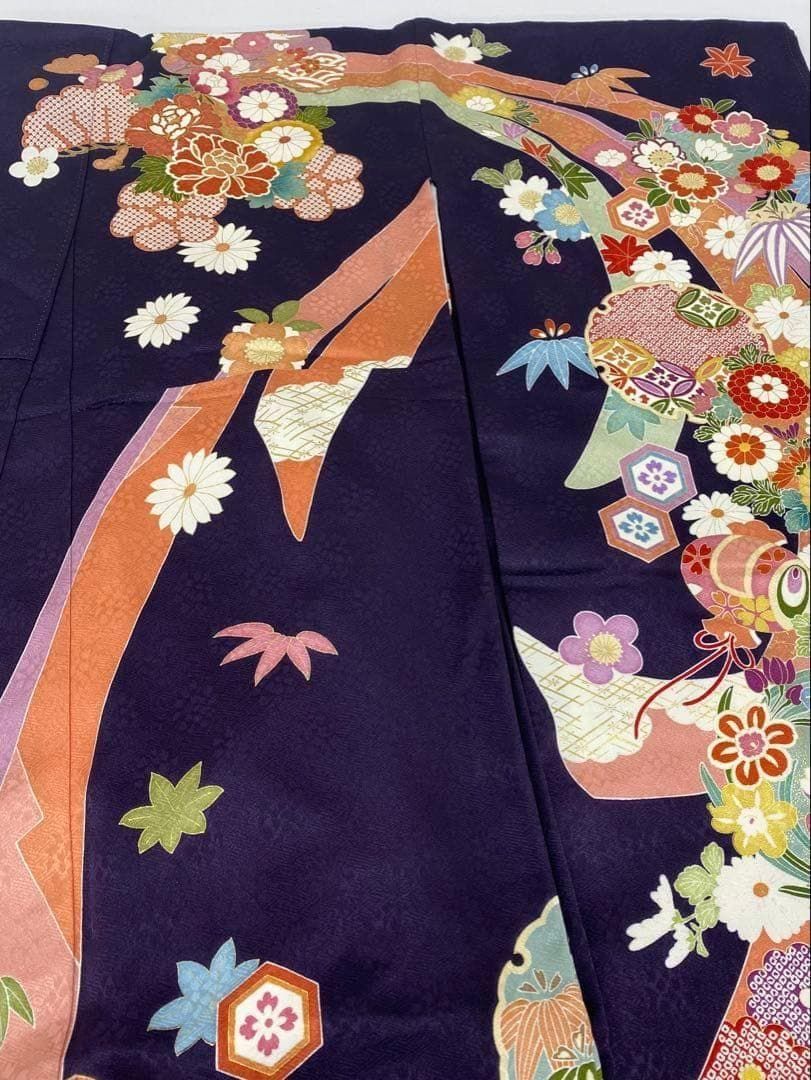 振袖 豪華 金駒 金彩 紋意匠 身丈171cm 撥水加工済 MO2890 - メルカリ