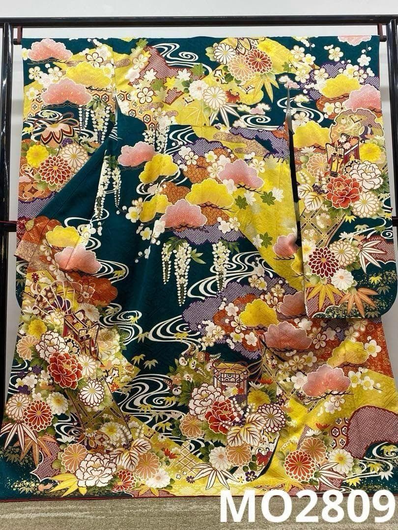 振袖 豪華 金駒 金彩 紋意匠 身丈171cm 撥水加工済 MO2809