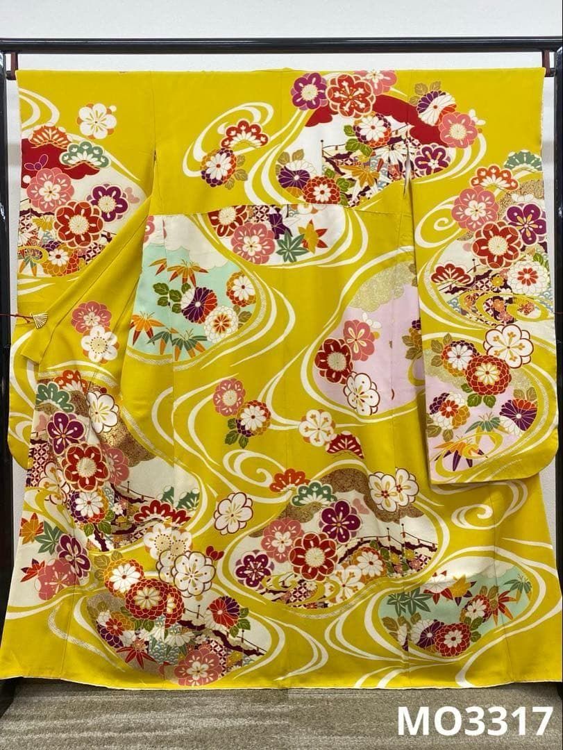 振袖 金駒 金彩 身丈159cm MO3317