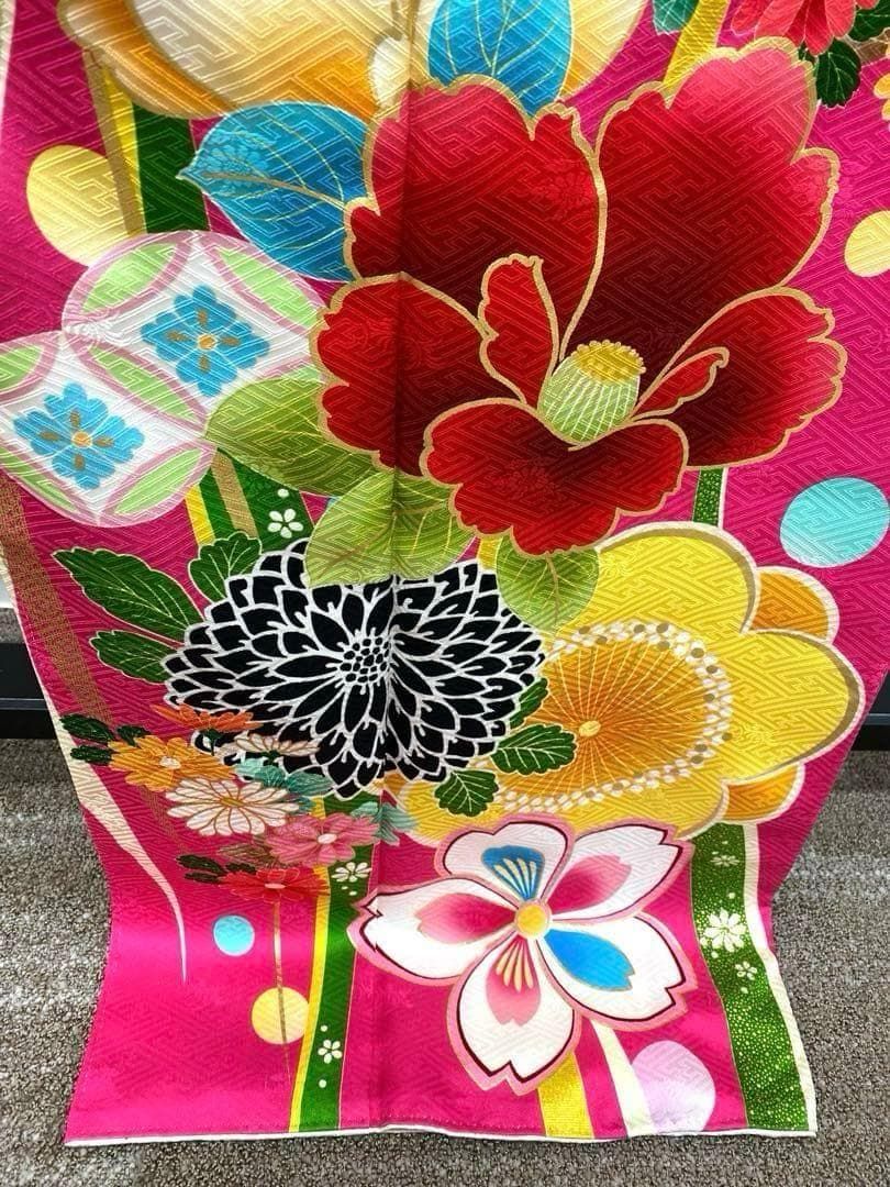 振袖 豪華 金彩 紋意匠 身丈171cm パールトーン加工済　MO2992 振袖 豪華 金彩 紋意匠 身丈171cm パールトーン加工済 MO2992