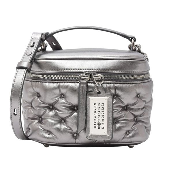 メゾンマルジェラ レディース グラムスラム バニティバッグ シルバー レザー Maison Margiela SB2WD0091P6800 中古
