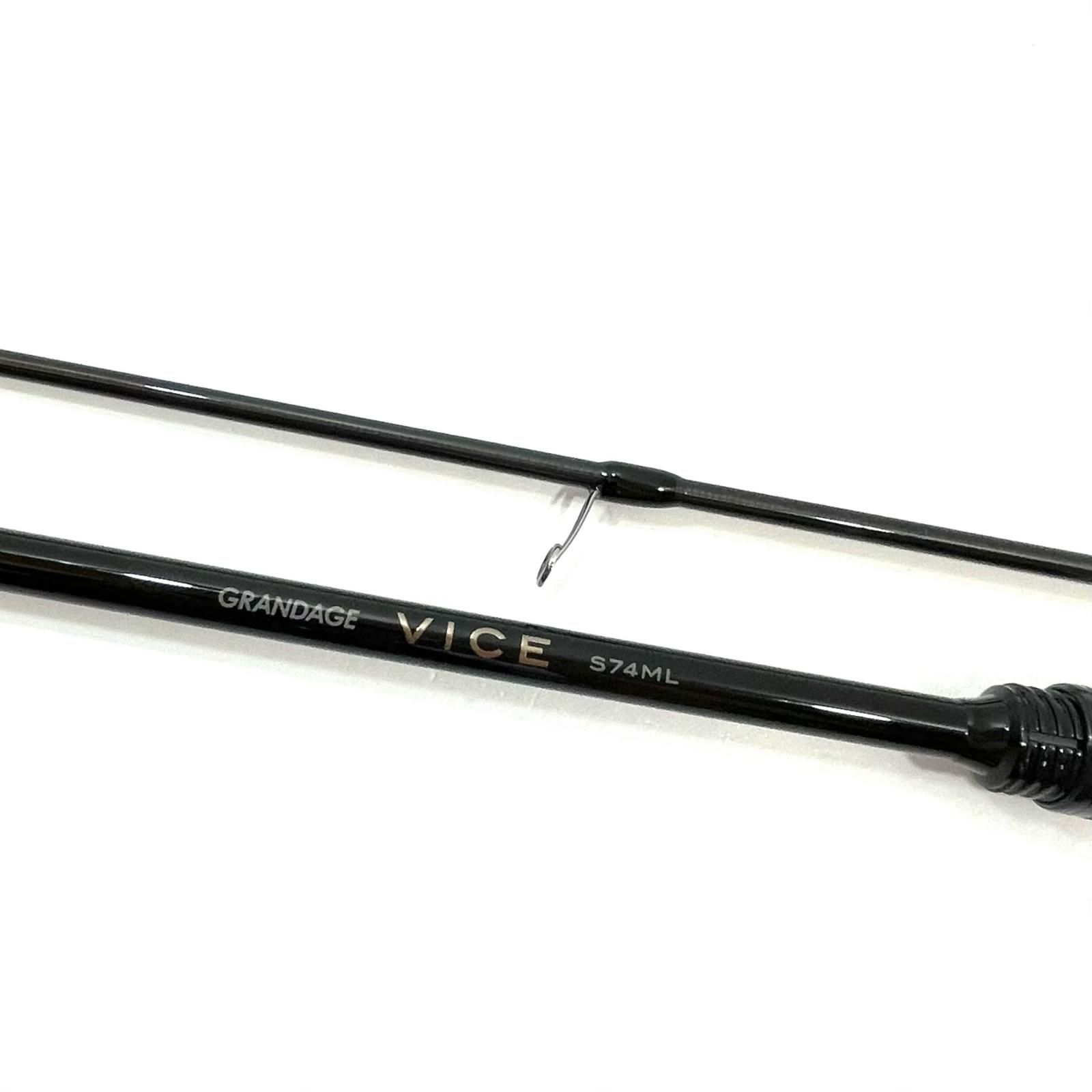 【尾張小牧店】 中古 APIA | アピア ロッド GRANDAGE VICE グランデージヴァイス S74ML 釣竿 2ピース 【84】