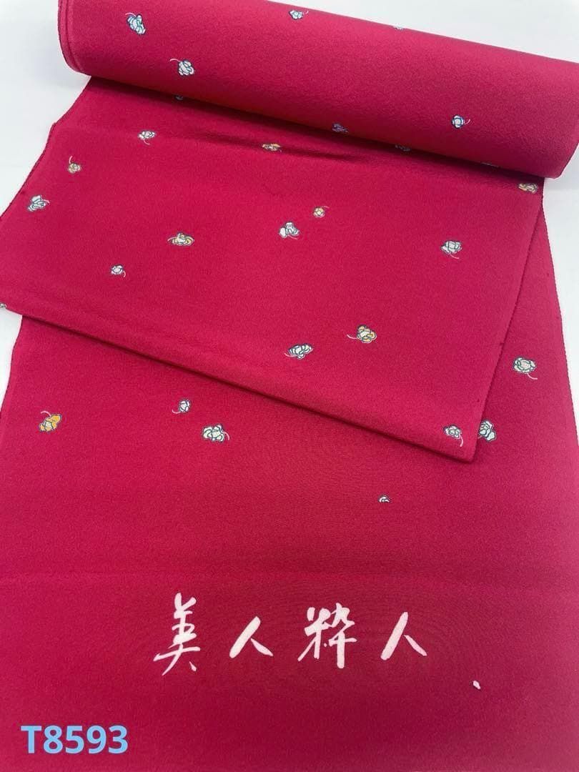 小紋 小花模様 正絹 反物 T8593