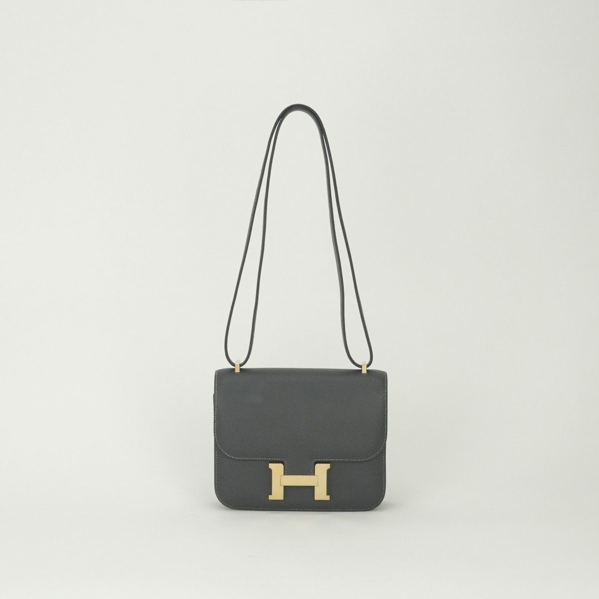 エルメス HERMES コンスタンス3 ミニ18 コンスタンス 3　ミニ 18 バッグ ショルダーバッグ エプソン グラファイト Graphite グレー Gray ゴールド金具 ヴォーエプソン