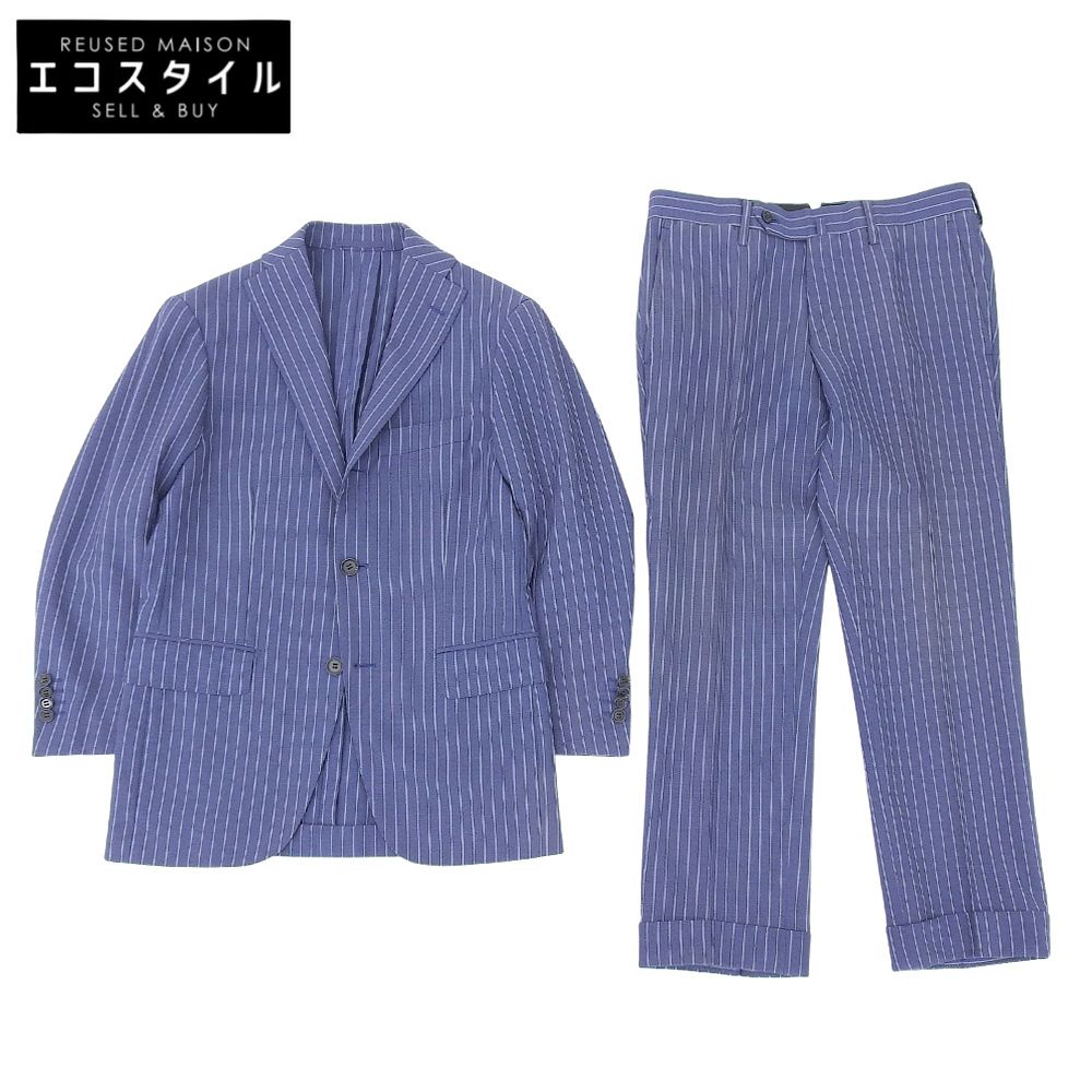 RING JACKET　リングヂャケット　ストライプ スーツ メンズ ブルー 42 RT022S65X　42