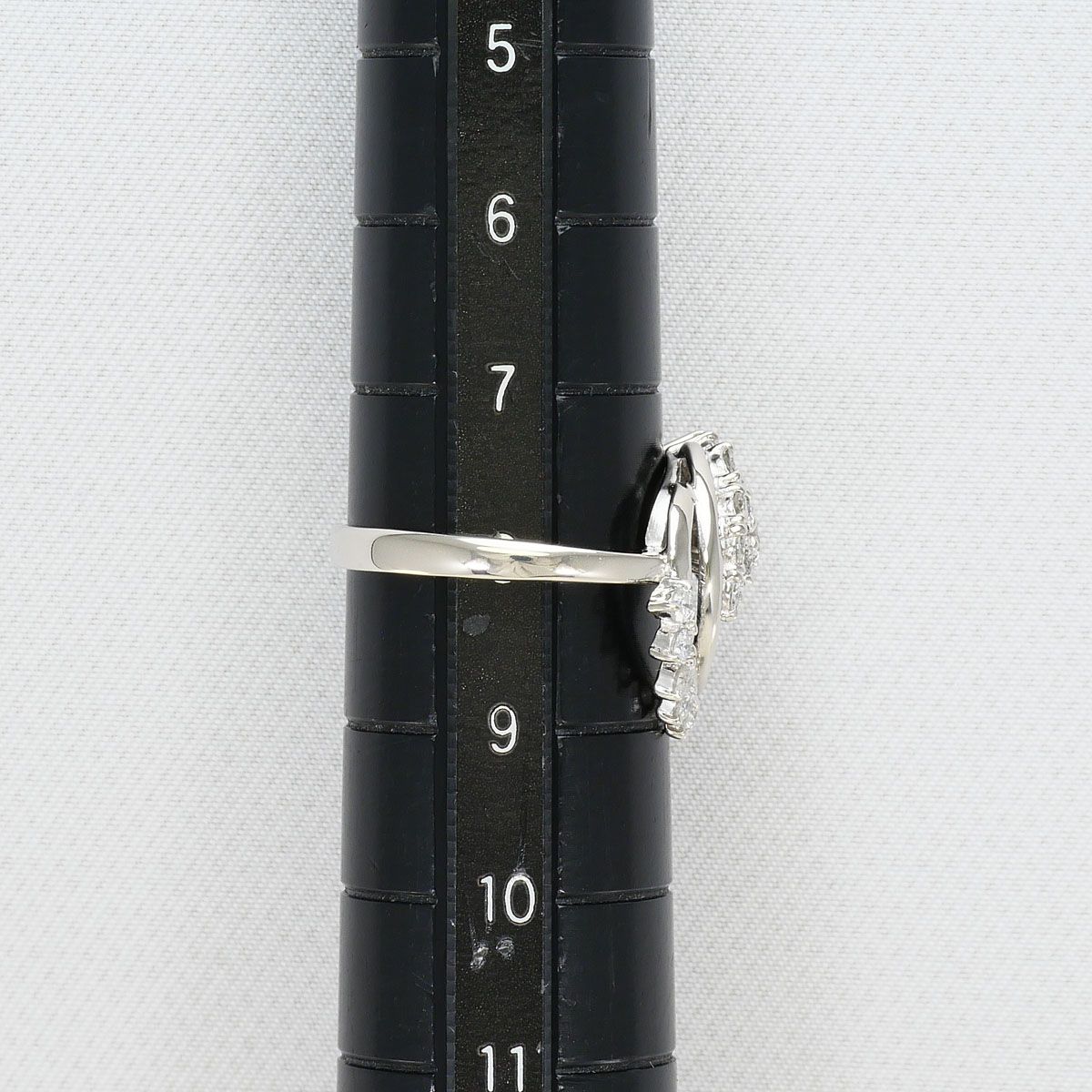 PT900/プラチナ リング・指輪 8号 ダイヤモンド 0.50ct 鑑別書 総重量
